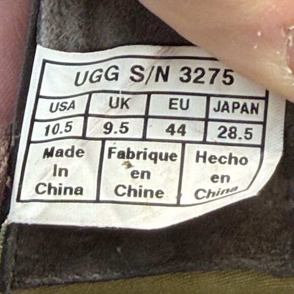 UGG Shoes Mens Size 10.5 Brown Leather Chukka Casual Sneakers Lace Up 3275 main image 7